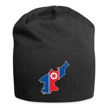 Corée du Nord Corée du Sud Drapeau Corée Asie - Bonnet en jersey - noir - Devant