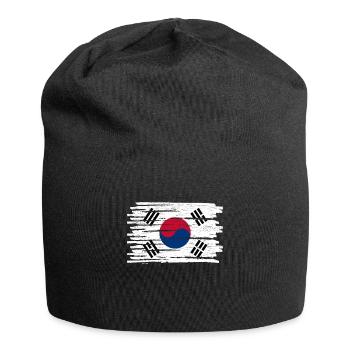Nordkorea Südkorea Asien Geschenk Fahne - Jersey-Beanie - Schwarz - Vorne