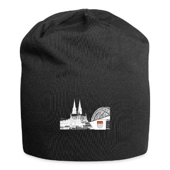 Cologne Cathedral - Jersey Beanie - black - Front