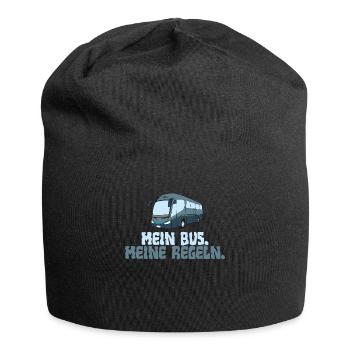 Mein Bus. Meine Regeln. - Jersey-Beanie - Schwarz - Vorne