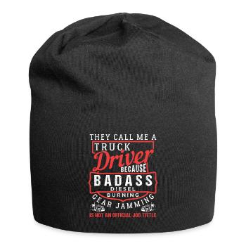 Truck Driver Job Title - Jersey Beanie - black - Front
