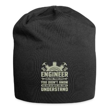 Engineer Problem Solver Engineering Career - Jersey Beanie - black - Front