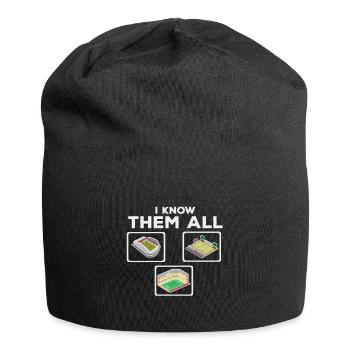I KNOW THEMI know you all groundhopping Stadio - Jersey Beanie - black - Front