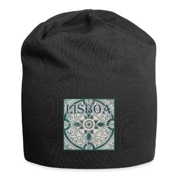 COOL LISBONNE LISBOA PORTUGAL TILES GIFT - Bonnet en jersey - noir - Devant