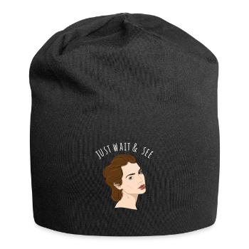 Just Wait And See - Jersey Beanie - black - Front