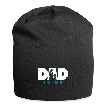 werdender Vater Kind Zukunft Geschenk - Jersey-Beanie - Schwarz - Vorne