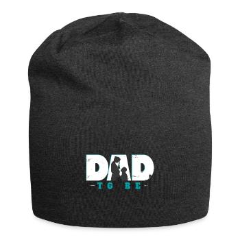 werdender Vater Kind Zukunft Geschenk - Jersey-Beanie - Anthrazit - Vorne