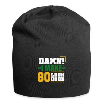 80. Geburtstag 80 Jahre Lustig Geschenk Spruch - Jersey-Beanie - Schwarz - Vorne