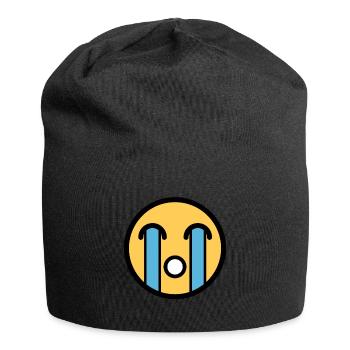 Smiley Face Face Crying A Big River Eyes - Jersey Beanie - black - Front
