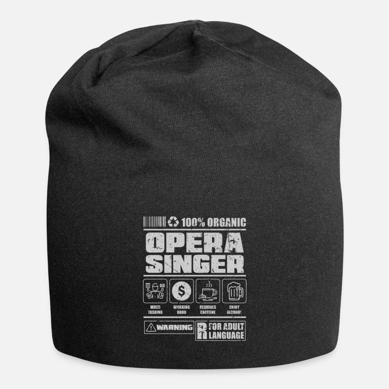 Sänger Oper - Jersey-Beanie - Schwarz