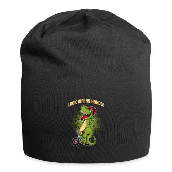Schauen Sie ma kein Handdinosauriergeschenk - Jersey-Beanie - Schwarz - Vorne