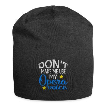 Oper Stimme - Jersey-Beanie - Anthrazit - Vorne