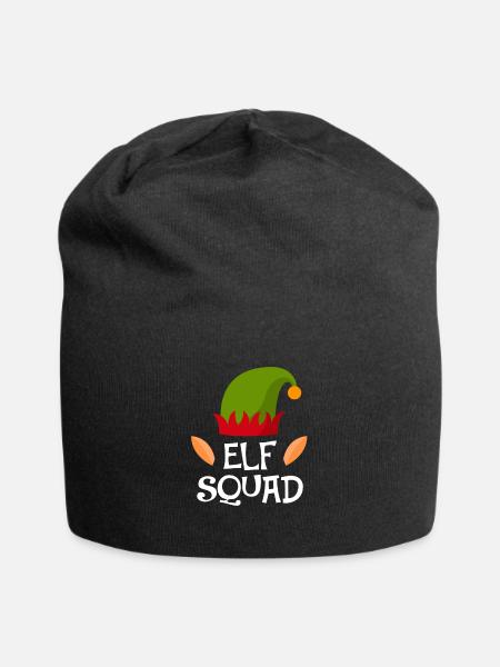 elf squad Weihnachten advent elf elfe fee geschenk - Jersey-Beanie - Schwarz