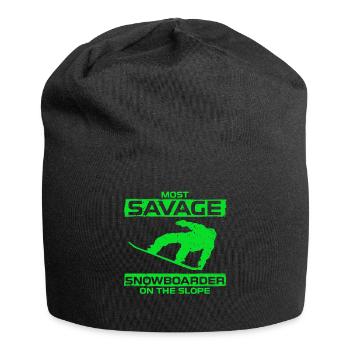 Savage Snowboard Ski Hiver Sport Boarder Wild - Bonnet en jersey - noir - Devant