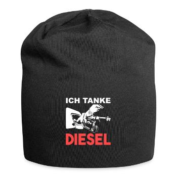 Ich Tanke Diesel Sprit Auto Fahren Geschenk - Jersey-Beanie - Schwarz - Vorne