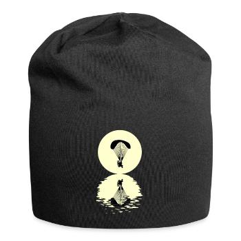 Moon Paragliding T-Shirt - Jersey-Beanie - Schwarz - Vorne