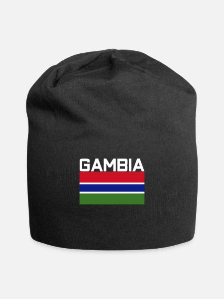 Gambia TShirt - Jersey-Beanie - Schwarz