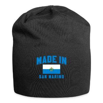 In San Marino Gemacht - Jersey-Beanie - Schwarz - Vorne