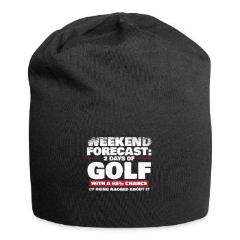 2 jours de golf - Bonnet en jersey - noir - Devant