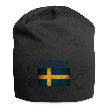 Swede Sweden Swedish gift Swedish flag - Jersey Beanie - black - Front