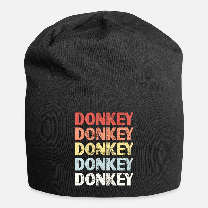 Esel - Jersey-Beanie - Schwarz