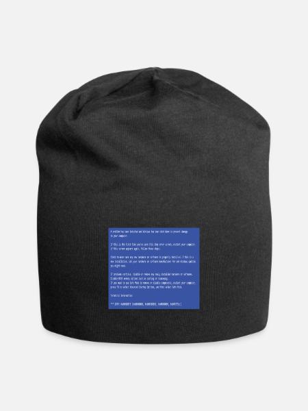 Dies ist ein perfektes Geschenk für Computerbenutzer - Jersey-Beanie - Schwarz