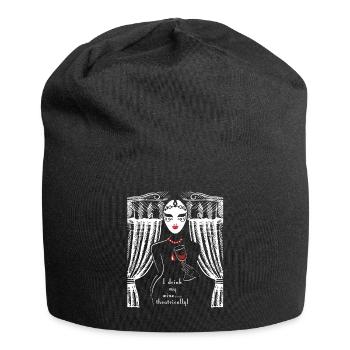 I like to walk Theatrically | Gift for Actors, - Jersey Beanie - black - Front