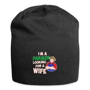 Farmer est à la recherche d'une idée cadeau t-shirt femme - Bonnet en jersey - noir - Devant