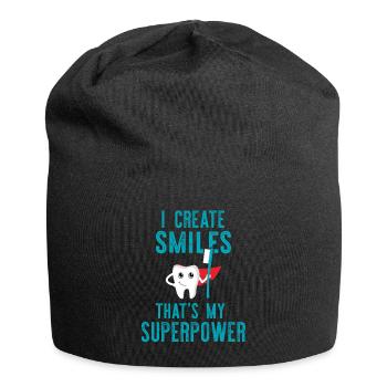 Dentiste Pédiatrique Dentiste Pratique Cadeau Cadeau - Bonnet en jersey - noir - Devant