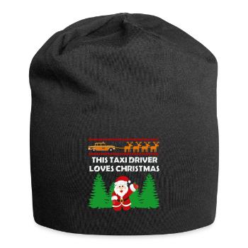 Chauffeur de taxi chauffeur noël cadeau - Bonnet en jersey - noir - Devant