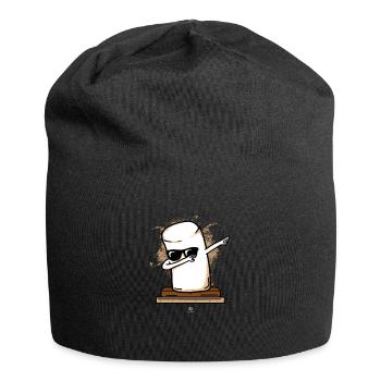 Dabbing Marshmallow Dab Gift - Jersey Beanie - black - Front