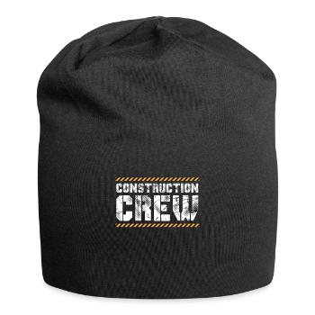 Construction worker construction site team - Jersey Beanie - black - Front