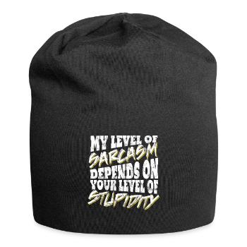 sarcasm - Jersey Beanie - black - Front