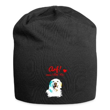 Arf means I love you - Maremmano - Jersey Beanie - black - Front