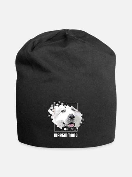 Maremmano Abruzzese - Herdenschutz Hund - Jersey-Beanie - Schwarz