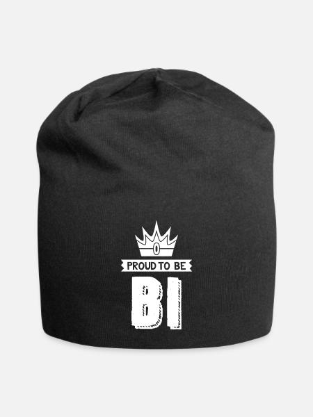 LGBT Bisexual - Bi - Bisexual Pride - Pride - Jersey Beanie - black