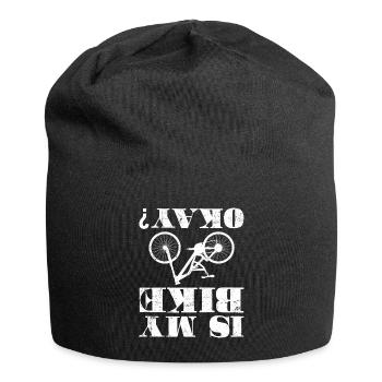 Bike Cyclist Bicycle Bike Accident Funny Gift - Jersey Beanie - black - Front