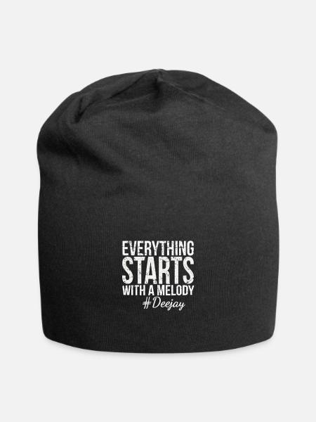 Deejay - Jersey-Beanie - Schwarz
