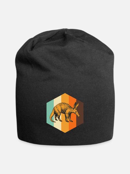 Ameisenbär - Jersey-Beanie - Schwarz