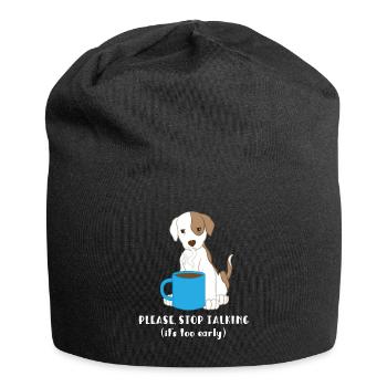 Jack Russell - Jack Russell Tshirt - Morning Muffle - Jersey Beanie - black - Front