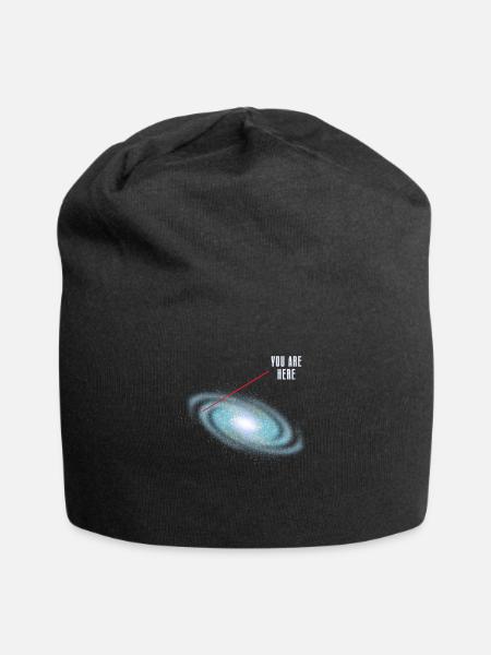 Astronomie galaxie - Bonnet en jersey - noir