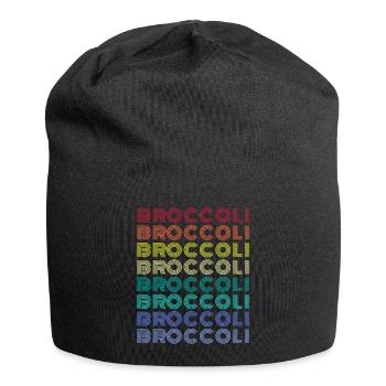 Brokkoli Brokkoli Brokkoli - Jersey-Beanie - Schwarz - Vorne