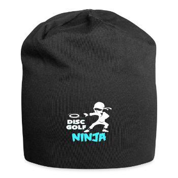 Discgolf Ninja - Jersey-Beanie - Schwarz - Vorne