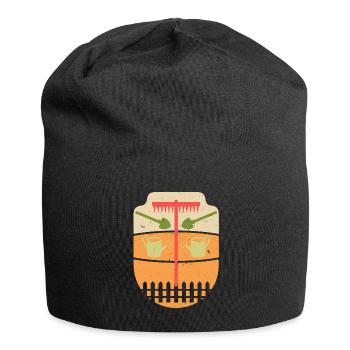 Garten Premium Shirt Gärtner Geschenk - Jersey-Beanie - Schwarz - Vorne