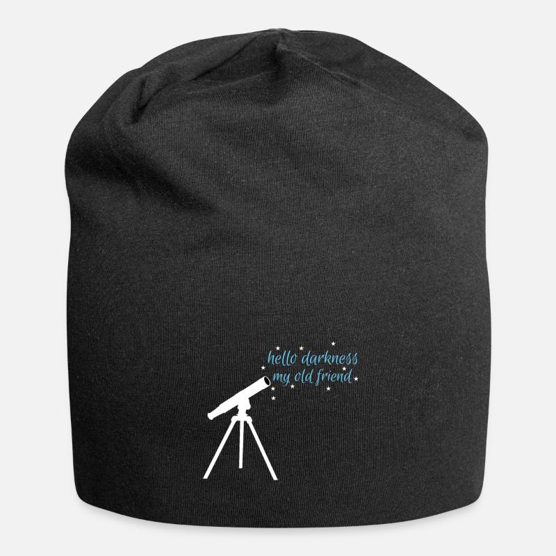 astronomie - Bonnet en jersey - noir
