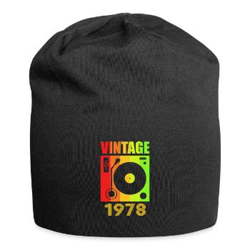 Vintage 1978 Retro 40. Geburtstag 70's Geschenk - Jersey-Beanie - Schwarz - Vorne