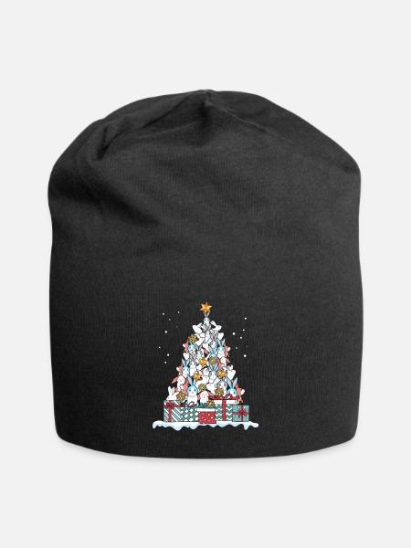 Cadeau carnique noël lapin lapin - Bonnet en jersey - noir