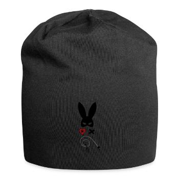 bdsm sadomaso Peitsche Maske Dom Sub Sklave Erotik - Jersey-Beanie - Schwarz - Vorne