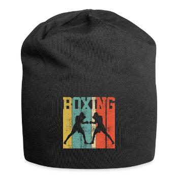 Boxen Retro - Jersey-Beanie - Schwarz - Vorne
