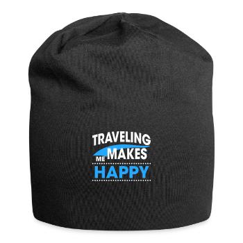 TRAVELING - Jersey-Beanie - Schwarz - Vorne